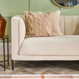 OHS Cable Knit Cushion Covers, Natural - 45 x 45cm - thumbnail 2