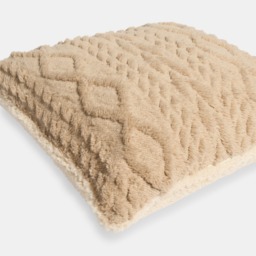 OHS Cable Knit Cushion Covers, Natural - 45 x 45cm - thumbnail 4