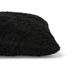 OHS Cable Knit Bolster Pillow - Black - thumbnail 2