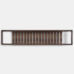 OHS Bamboo Bath Rack - Dark Wood - thumbnail 2