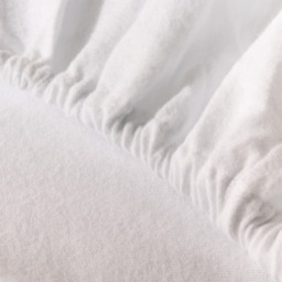 OHS Brushed Cotton Fitted Sheet, White - Single - thumbnail 4