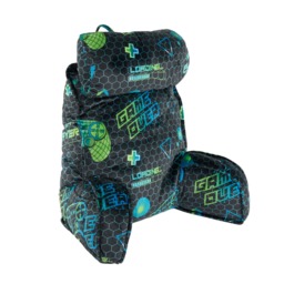 OHS Gaming Cuddle Cushion with Head Rest - Navy - thumbnail 4