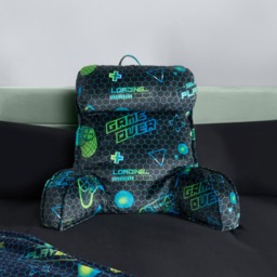 OHS Gaming Cuddle Cushion with Head Rest - Navy - thumbnail 3