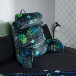 OHS Gaming Cuddle Cushion with Head Rest - Navy - thumbnail 1