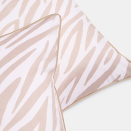 OHS 4 Pack Zebra Print Cushion Covers - Natural - thumbnail 4
