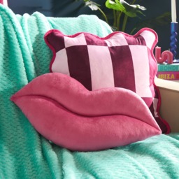 OHS Lips Shaped Cushion - Pink