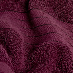 OHS 100% Cotton Hand Towel, Burgundy - 1PC - thumbnail 4