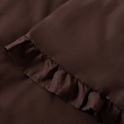 OHS Frill Edge Duvet Cover Set, Coffee - King - thumbnail 3