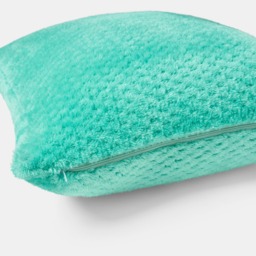 OHS 4 Pack Waffle Fleece Cushion Covers - Jade Green - thumbnail 5