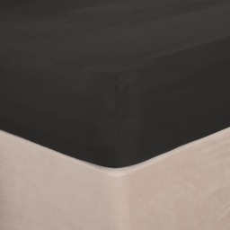 OHS Plain Dyed Fitted Sheet, Single - Graphite
