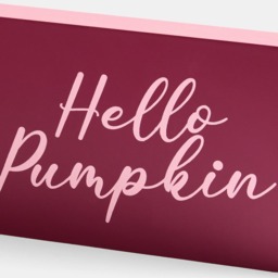 OHS Hello Pumpkin Slogan Ornament - Burgundy - thumbnail 5