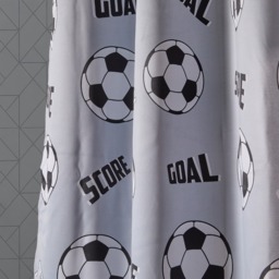 "OHS Kids Football Eyelet Blackout Curtain, Grey - 46 x 54""" - thumbnail 4