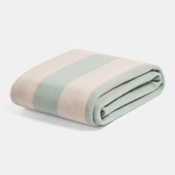 OHS Stripe Fleece Throw - Sage/Cream - thumbnail 3