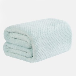 Luxury Waffle Double Throw -Duck Egg - thumbnail 2