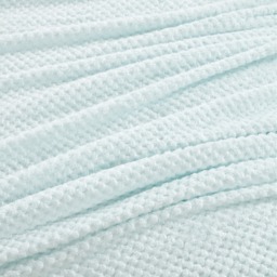 Luxury Waffle Double Throw -Duck Egg - thumbnail 3