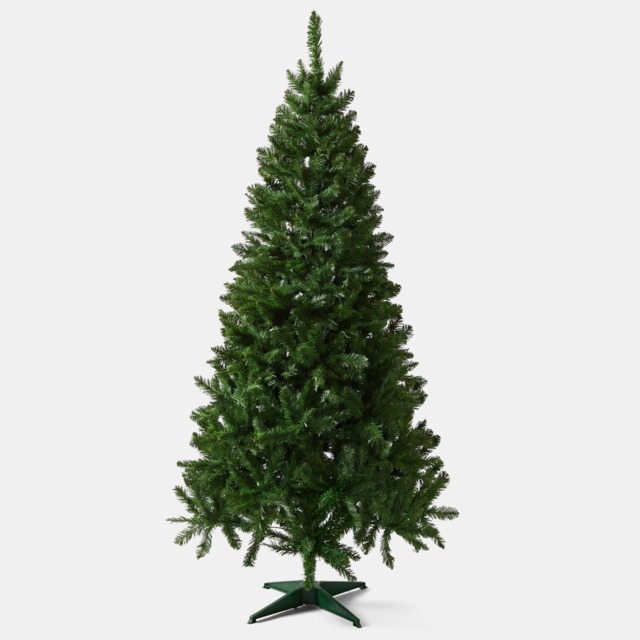 OHS Artificial Pencil Christmas Tree, Green - 6ft - image 1