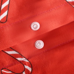 OHS Christmas Candy Cane Duvet Cover Set, Red - Double - thumbnail 5