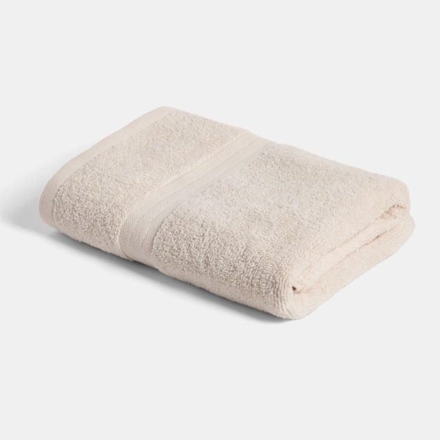 OHS 100% Cotton Bath Towel, Cream - 1PC - image 1