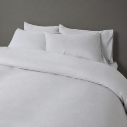 OHS Plain Duvet Cover Set, Silver - Single - thumbnail 2