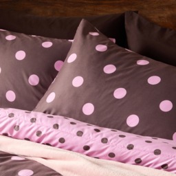OHS Polka Dot 10.5 Tog Reversible Coverless Set, Brown/Pink - King - thumbnail 2