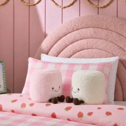 OHS Cotton & Candy Marshmallow Cushion - Pink/White - thumbnail 1