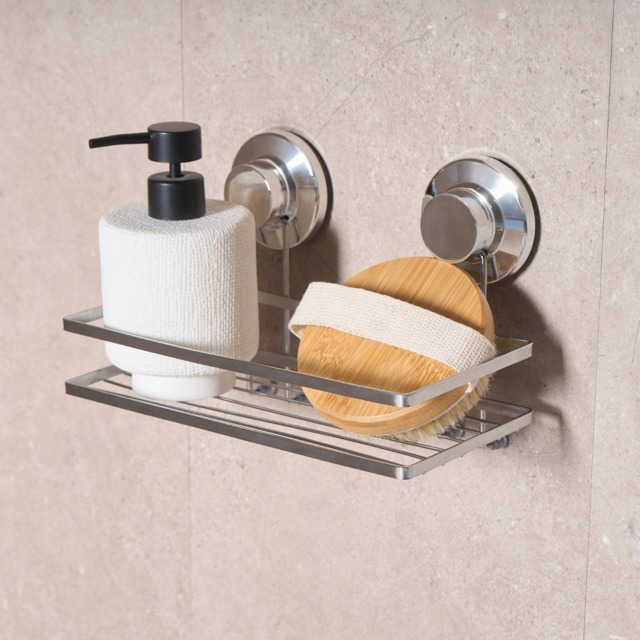 OHS Suction Shower Caddy - Silver - image 1