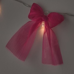 OHS 10 Pack LED Bow String Lights - Hot Pink - thumbnail 3