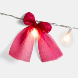 OHS 10 Pack LED Bow String Lights - Hot Pink - thumbnail 4