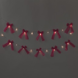 OHS 10 Pack LED Bow String Lights - Hot Pink - thumbnail 2