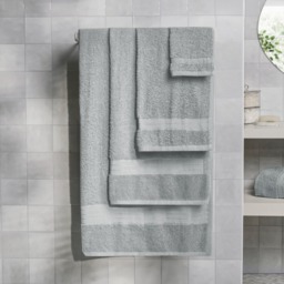 OHS 100% Cotton Bath Sheet, Silver Grey - 1PC - thumbnail 3