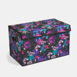 OHS Gaming Large Collapsible Storage Box with Lid - Neon - thumbnail 4