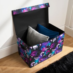 OHS Gaming Large Collapsible Storage Box with Lid - Neon - thumbnail 3