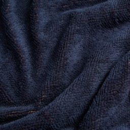 OHS Tufted Gingerbread Fleece Throw - Navy - thumbnail 4