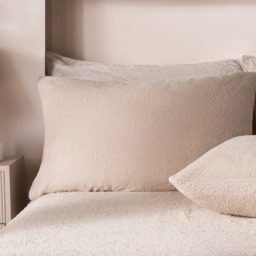 OHS Teddy Fleece Pillowcases - Stone - thumbnail 1