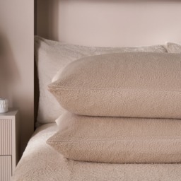 OHS Teddy Fleece Pillowcases - Stone - thumbnail 2