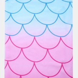OHS Kids Mermaid Tail Ombre Wearable Beach Towel - Multi - thumbnail 5