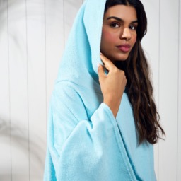 OHS Adult Towel Poncho - Sky Blue - thumbnail 4