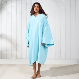 OHS Adult Towel Poncho - Sky Blue - thumbnail 1