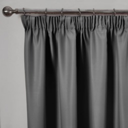 "OHS Pencil Pleat Blackout Curtains - Charcoal, 90"" x 90""" - thumbnail 2