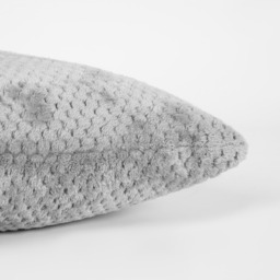 OHS 4 Pack Waffle Fleece Cushion Covers, Charcoal - 45 x 45cm - thumbnail 5