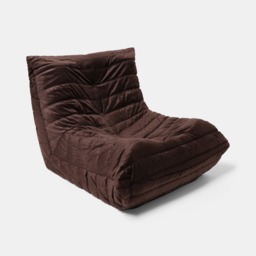 OHS Velvet Lazy Chair - Coffee - thumbnail 2