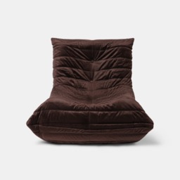 OHS Velvet Lazy Chair - Coffee - thumbnail 3