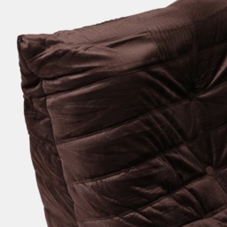 OHS Velvet Lazy Chair - Coffee - thumbnail 4