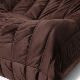 OHS Velvet Lazy Chair - Coffee - thumbnail 5