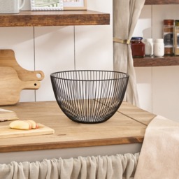 OHS Wire Fruit Basket - Black - thumbnail 2