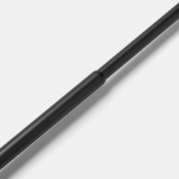 OHS 28mm Extendable Stopper Curtain Pole, Black - 120-220cm - thumbnail 2