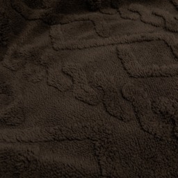 OHS Cable Knit Sherpa Throw, Brown - 130 x 160cm - thumbnail 3