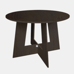 OHS Angular Dining Table - Dark Wood - thumbnail 2