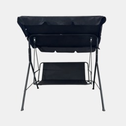 OHS 3 Seater Swing Bench With Canopy - Black - thumbnail 4