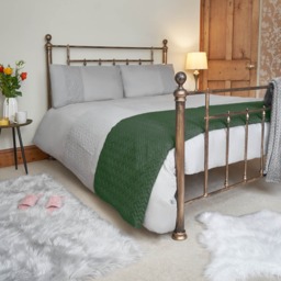 OHS Quilted Throw, Forest Green - 200 x 240cm - thumbnail 5